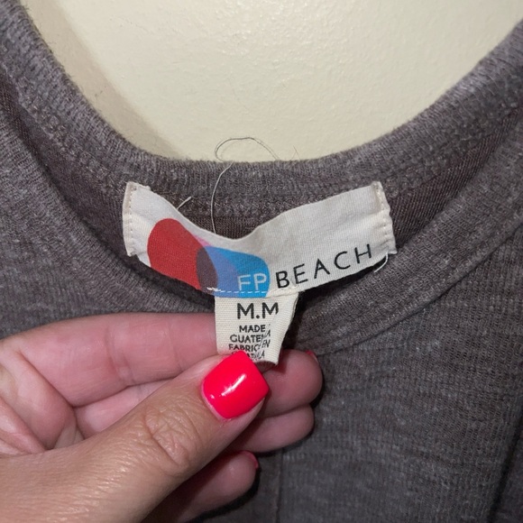 Free People Beach Bicoastal Sleeveless Jumpsuit Medium Brown - Picture 4 of 6